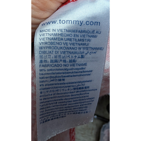 90s Y2K Tommy Hilfiger Red Ditsy Floral Print Preppy Polo Mini Dress XS - Picture 6 of 8